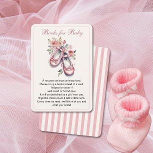 Tarjeta De Recepción Vintage Pink Ballerina Shoes Chica Solicitud de li