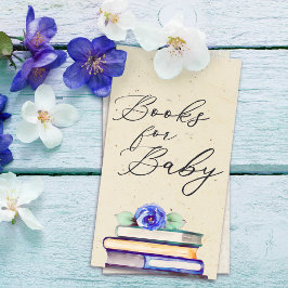 Tarjeta De Recepción Vintage Script Floral Watercolorbook Books para be