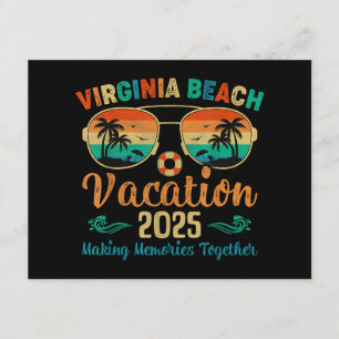 Tarjeta De Recepción Virginia Beach Vacation 2025 Friends Family Summer
