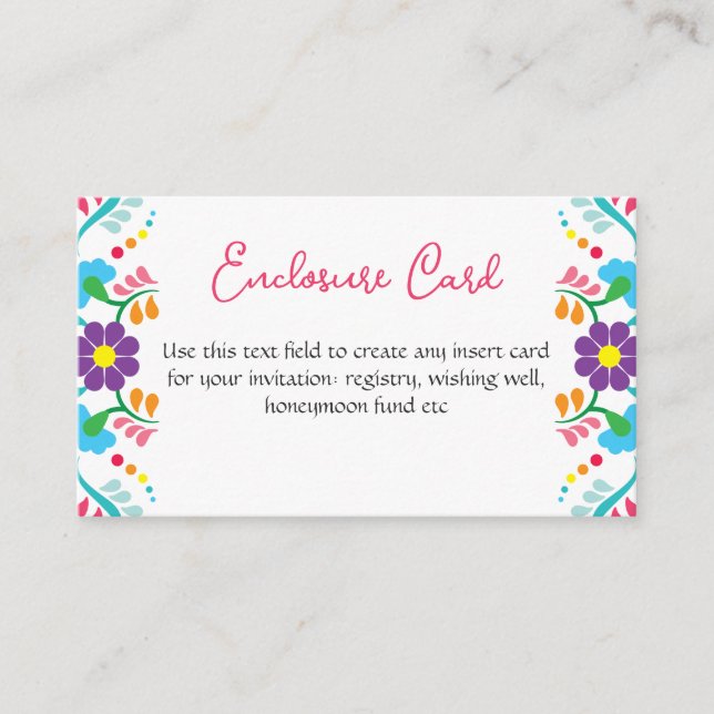 Tarjeta De Recepción Viva la Novia Mexicana Despedida Bash Bridal Showe (Anverso)