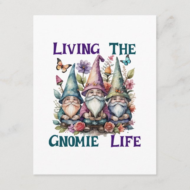 Tarjeta De Recepción Viviendo La Vida De Gnome (Anverso)
