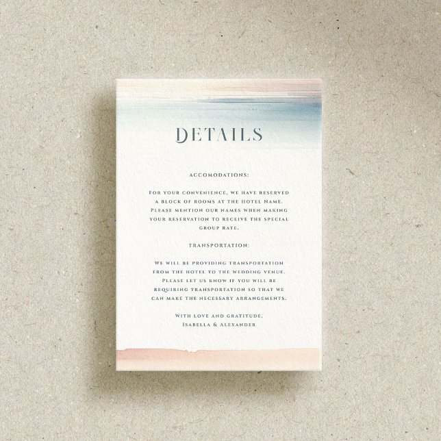 Tarjeta De Recepción Wailea Boda (Subido por el creador)