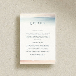 Tarjeta De Recepción Wailea Boda