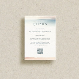 Tarjeta De Recepción Wailea Boda QR Code