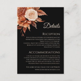 Tarjeta De Recepción Watercolor Autumn Elegance-Boda-