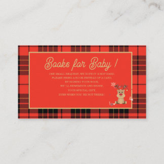 Tarjeta De Recepción Watercolor baby shower books fo Enclosure Card