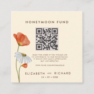 Tarjeta De Recepción Watercolor Flor Floral Elegante Boda