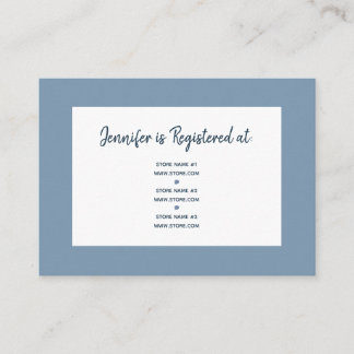 Tarjeta De Recepción Watercolor Floral Bridal Shower Registry