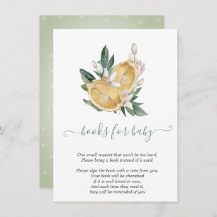 Tarjeta De Recepción Watercolor Lemons Botánico