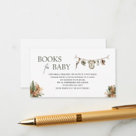 Tarjeta De Recepción Watercolor, pequeños libros de la ducha para bebés