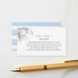 Tarjeta De Recepción Watercolor Royal Botanique Hydrangea flower Recip