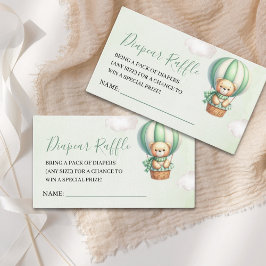 Tarjeta De Recepción Watercolor Teddy Bear Baby shower boy