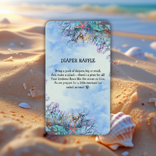 Tarjeta De Recepción Watercolor Under the Sea Wonder Baby Shower