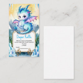 Tarjeta De Recepción Watercolor Whimsical Dragon Baby Shower