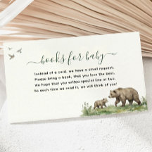 Watercolor Woodland Books for Baby Baby Shower