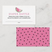 Watermelon Diaper Raffle