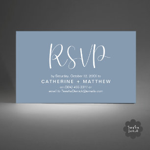 Tarjeta De Recepción Wedding Invita a RSVP a recordatorio Minimalista m