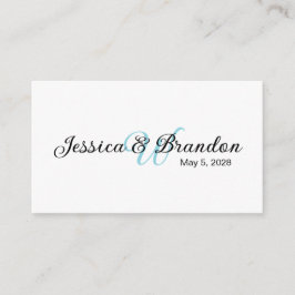 Tarjeta De Recepción Wedding Label 016