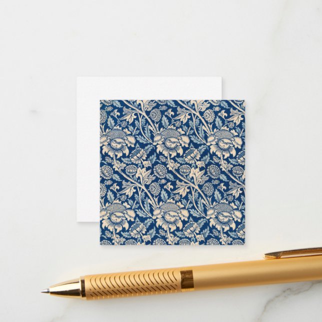 Tarjeta De Recepción Wey, 1883 por William Morris (Anverso/Reverso In Situ)