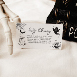 Tarjeta De Recepción Whimsical Halloween Doodles Baby Shower