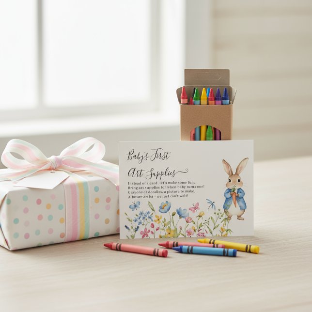 Tarjeta De Recepción Whimsical Peter Rabbit Baby’s First Art Supplies   (Subido por el creador)