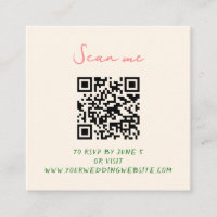Whimsical Quirky Boda manuscrita RSVP