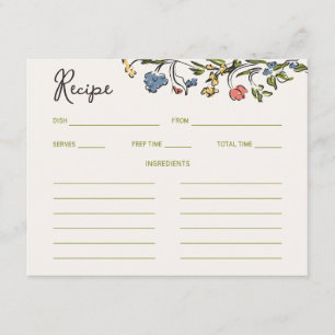 Tarjeta De Recepción Whimsical Quirky manuscrita Ducha Ducha