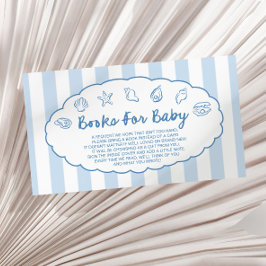 Tarjeta De Recepción Whimsical Seashell Baby Shower Books For Baby
