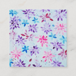 Tarjeta De Recepción ​Whimsical Watercolor Purple & Pink Floral