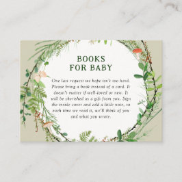 Tarjeta De Recepción Whimsical Woodland Wreath Boys For Baby