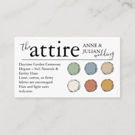 Tarjeta De Recepción White The Attire QR Code enclosure Card