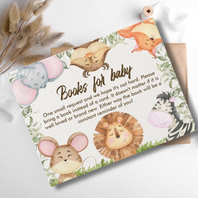 Tarjeta De Recepción Wild One Safari Baby Shower (Subido por el creador)