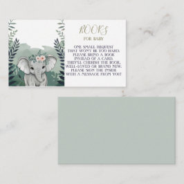 Tarjeta De Recepción Wild One Safari Elephant Baby Shower Enclosure Car