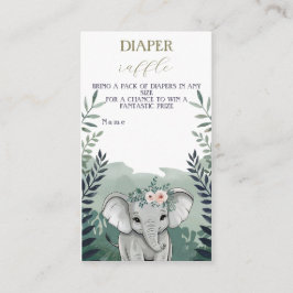 Tarjeta De Recepción Wild One Safari Elephant Baby Shower Enclosure Car