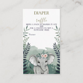 Tarjeta De Recepción Wild One Safari Elephant Baby Shower Enclosure Car