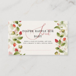 TARJETA DE RECEPCIÓN WILD STRAWBERRY SWEET BABY SHOWER