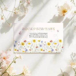 Tarjeta De Recepción Wildflower Colorful Baby Shower Books For Baby