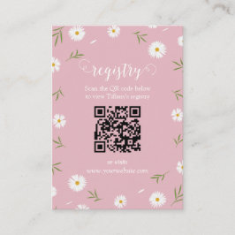 Tarjeta De Recepción Wildflowers Floral Garden Bridal Shower Registry