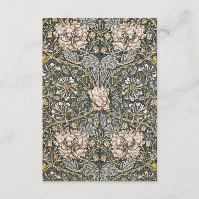Tarjeta De Recepción William Morris - El Arte De William Morris (Anverso)