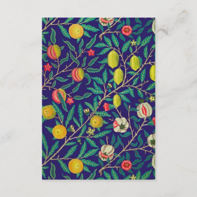 Tarjeta De Recepción William Morris Pomegranate En La Armada (Anverso)