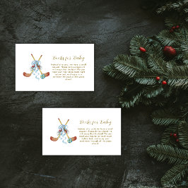 Tarjeta De Recepción Winter All Star Bow Hockey Books For Baby Shower