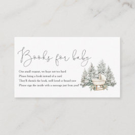 Tarjeta De Recepción Winter Baby Shower Books For baby Enclosure Card