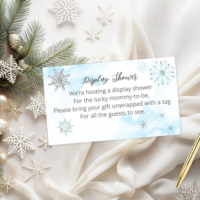 Tarjeta De Recepción Winter Boy Baby Shower Display Shower (Subido por el creador)