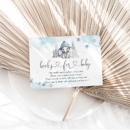 Tarjeta De Recepción Winter Elephant Boy Baby Shower Books For Baby