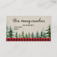 Winter Lumberjack Baby Shower Cuántos Candies