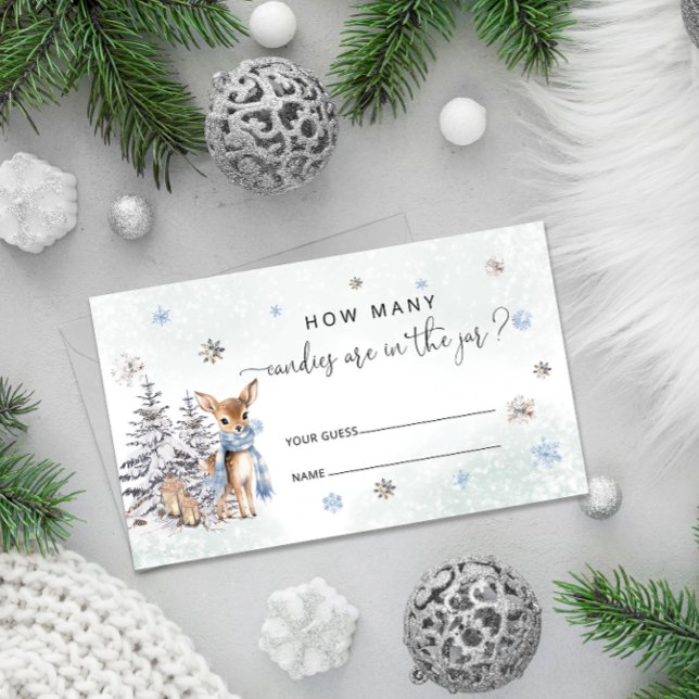 Tarjeta De Recepción Winter Oh Deer Cuántos Candies (Subido por el creador)