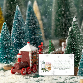 Tarjeta De Recepción Winter Snowflake S'more Cookie Books Baby Shower