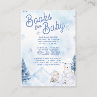 Tarjeta De Recepción Winter Wonderland Baby Shower Books For Baby