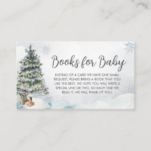 Tarjeta De Recepción Winter Wonderland Baby Shower Books for Baby