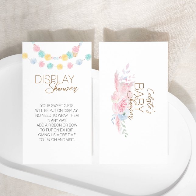 Tarjeta De Recepción Winter Wonderland Baby Shower Display Shower (Subido por el creador)
